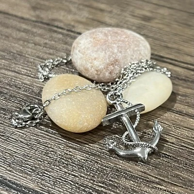 Collar Ancla Dije Hombre Mujer Cumpleaños Vacaciones Regalo Foto 1 de 4