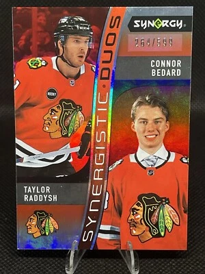 2023-24 Upper Deck Synergy Synergistic Duos Rookie Red Connor Bedard 264/599 - Image 1 of 2
