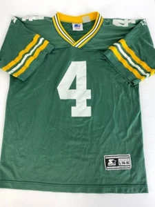 Brett Favre Authentic Starter Green Bay Packers Jersey Youth L Size14-16 NICE 🏈 - Foto 1 di 4