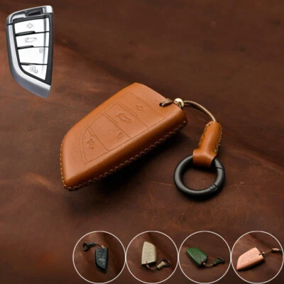 Funda de cuero genuino para llave de coche para BMW X2 X3 X4 X5 X6 X7 M5 1 2 3 4 5 6 7 8  Foto 1 de 4
