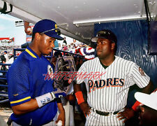 MLB 1992 Ken Griffey JR Mariners Tony Gwynn Padres Color 8 X 10 Photo 