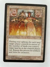 MTG VISIONS EQUIPOISE NM MAGIC THE GATHERING WHITE RARE ENCHANTMENT RARE ENGLISH