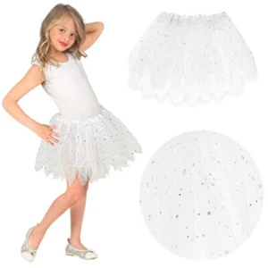 Tütü Kinder Tutu - weiß glitter - Ballett Ballettrock Tüllrock Ballettkleid - Bild 1 von 1