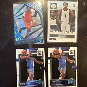 Jaden Hardy 4 Rookie Card Lot - Revolution Cubic #’ed /50, Optic Rated Rookie - Bild 1 von 9