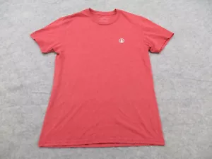 Volcom Shirt Mens Small Red Logo Crew Neck Short Sleeve Adult Casual Tee - Picture 1 of 9