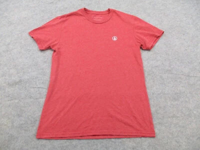 Volcom Shirt Mens Small Red Logo Crew Neck Short Sleeve Adult Casual Tee - Image 1 of 4