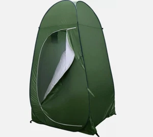 Coolty Portable Camping Toilet Tent, Pop-up Shower, Army Green - Picture 1 of 5