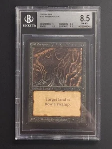 = Evil Presence (Alpha) = BGS 8.5 NM - MT MTG Magic the Gathering - Picture 1 of 1