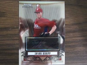 2008 Bowman Sterling #BSP-JK Jason Knapp Autograph / Signed Card (B101) Phillies