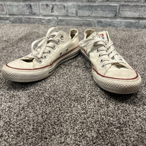 Converse Shoes Womens 7 CTAS Cap Toe Comfort Sneakers W7652 White Fabric Lace Up