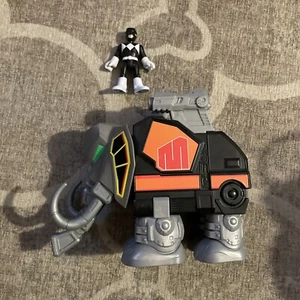 2015 Imaginext Power Rangers Mastodon And Black Ranger - Picture 1 of 2