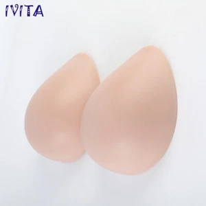 IVITA 6XL FF Cup Silicone Breast Forms F Cup Big Teardrop Boobs Crossdresser - Picture 1 of 12