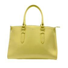 Auth Samantha Thavasa Handbag Yellow Leather - z0428