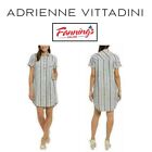 Adrienne Vittadini Womens Linen Shirt Dress - H41