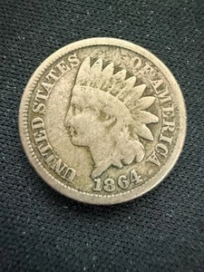 1864 INDIAN HEAD CENT - Bronze - E44 - Picture 1 of 2