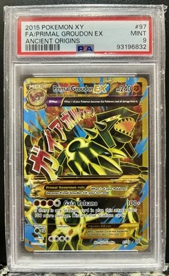 Primal Groudon EX 97/98 XY - Ancient Origins Holo Psa 9 - Image 1 of 2