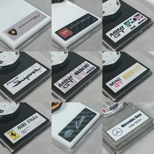 Diorama 1/64 Diecast Car Display Nameplate Car Showroom Scene Model Accessories - Picture 1 of 13