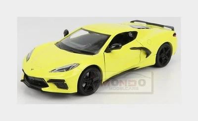 1:24 MOTORMAX Chevrolet Corvette C8 Coupe 2020 Yellow MTM79360Y - Immagine 1 di 2