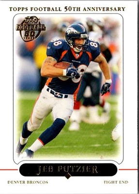 2005 Topps Jeb Putzier #73 Denver Broncos Football Card - Image 1 of 2