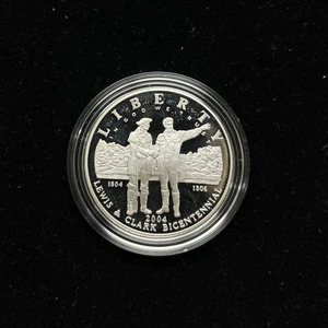 2004-P Lewis and Clark Commemorative Silver Dollar Proof - Picture 1 of 4
