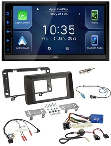 JVC DAB Bluetooth Lenkrad USB 2DIN Autoradio für Dacia Duster ab 2021 - Bild 1 von 12