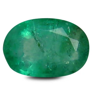 0,45 ct super hervorragender ovaler Schliff (6 x 4 mm) grüner (unbeheizt) Smaragd Edelstein - Bild 1 von 1