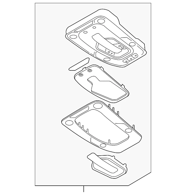 Conjunto de lámpara domo original Audi 80A-947-135-BF-BC5 Foto 1 de 2