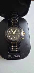 Vintage Pulsar Chronograph DLC Coated - Picture 1 of 18