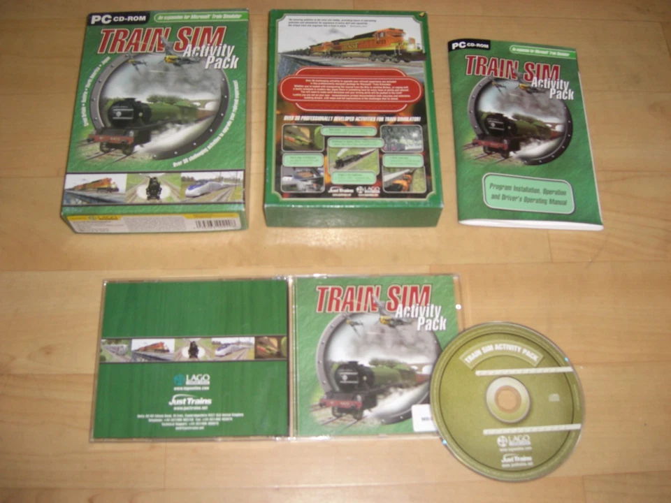 TRAIN SIM ACTIVITY PACK Pc Cd BOXED Add-On Microsoft Train Simulator Sim MSTS - Image 1 of 1