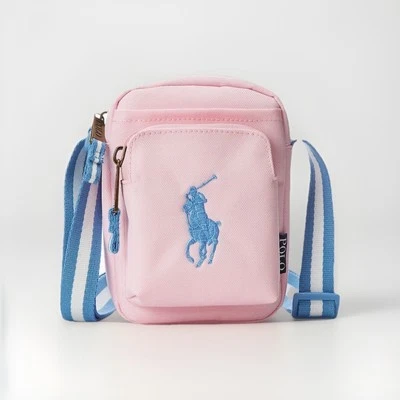 POLO RALPH LAUREN Polo Color Festival Logo Crossbody Bag in Carmel Pink NWT - Image 1 of 4