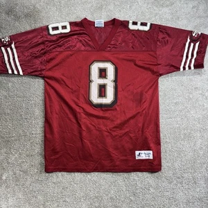 Vintage SF 49ers Jersey Mens Size Large Red Steve Young 8 Logo Athletic OBRO - Picture 1 of 18