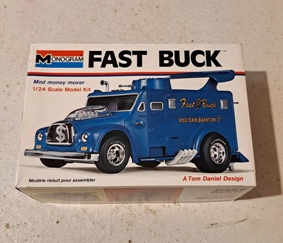 Vintage Tom Daniel 1995 Issue Monogram #7533 Fast Buck Armored Truck Show Rod - Image 1 of 4
