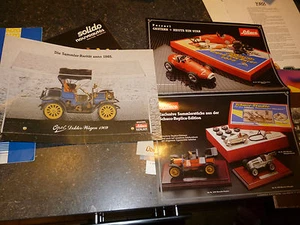 Catalogue dépliant Voitures Miniatures SCHUCO Replica Ferrari Mercedes.Prospekt - Imagen 1 de 1