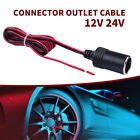 1pcs 12V 24V Cigarette Lighter with 30cm Cable Wire Cord Power Supply Socket ZF
