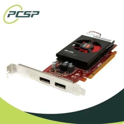 HP AMD FirePro W2100 2GB 2x DisplayPort PCIe Video Graphics Card 854244-001 - Image 1 of 4