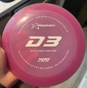 Prodigy D3 Golf Disc 400 Plastic Purple 175 Gs, Field Tested 9.9/10 - Picture 1 of 4