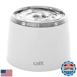 Catit Fresh and Clear Stainless Steel Cat Water Fountain, 50023 - Picture 1 of 5