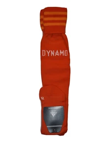 adidas Mens MLS Houston Dynamo Orange Formotion Extreme Soccer Socks New - Picture 1 of 5