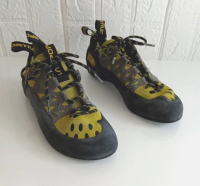 Zapatos de escalada en roca La Sportiva Tarantulace unisex M6/38/W8 gris verde con cordones Foto 1 de 4