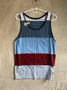 BILLABONG Casual Singlet Top Size S Mens Multicoloured Striped Sleeveless - Picture 1 of 11