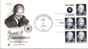 FDC 1970 SC #1393b Artcraft Cachet - Washington DC - Bklt Of 5 + Label - J4202 - Picture 1 of 2