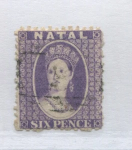 Natal QV 1864 6d used - Picture 1 of 1
