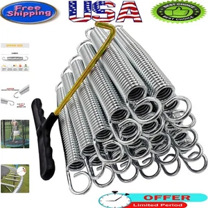Galvanized Trampoline Springs - Heavy Duty 5.5" Replacement for 8ft-14ft Models - Picture 1 of 8