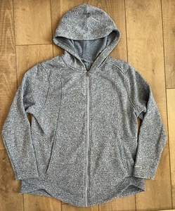 Eddie Bauer Jacket Radiator Fleece Full Zip Hoodie Womens Size XXL Blue Pockets - Picture 1 of 13