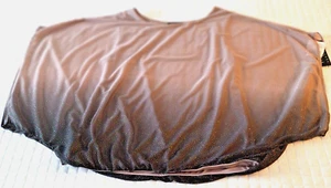 Women's Kimono Sleeve Top Blouse LG Ombre Glitter Sparkle Elastic Hem Lined NWT - Picture 1 of 10