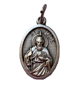 Saint Jude médaille métal argenté 2,2 cm - Imagen 1 de 3