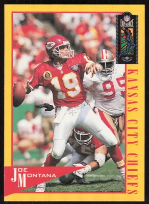 1995 Classic NFL Experience Joe Montana Football Card #43 - Kansas City Chiefs - Image 1 of 2