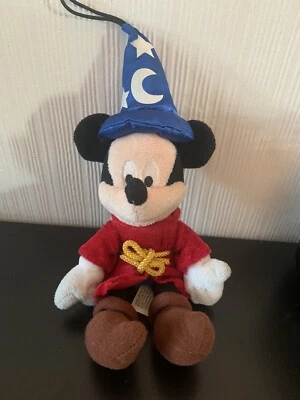 Disney Small Mickey Mouse Fantasia Sorcerer Wizard Plush - Image 1 of 4