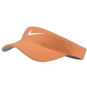 ¡NUEVO! Visera de golf/pickleball/tenis Nike DRI-FIT para mujer, naranja/blanco, BV1080-871 - Imagen 1 de 2