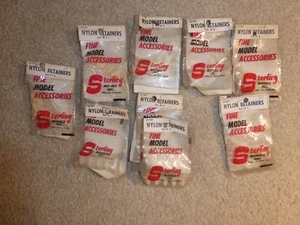 Lot of 9 RC Vintage Airplane Parts Sterling Models Nylon Retainers #107 NIP - Picture 1 of 1